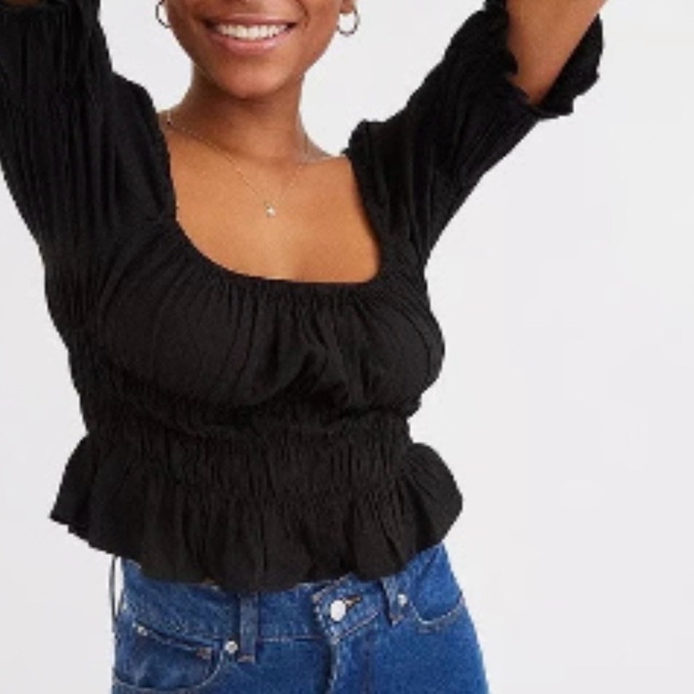 Urban Outfitters Black Crop Top NWOT size S